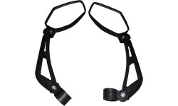 Dviračio dvipusiai veidrodėliai, reguliuojami, tvirtinami ant vairo (pora)