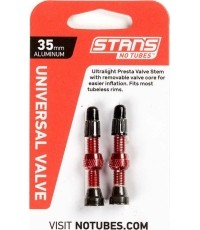 Zawory do opon bezdętkowych Stan's NoTubes 35 mm (czerwone)