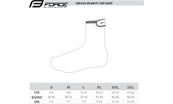 Ochraniacze na buty FORCE Fast rozmiar M (czarne)