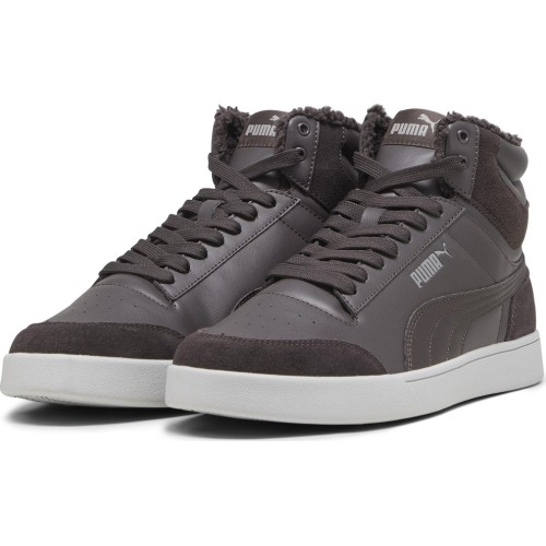 Buty męskie Puma Shuffle Mid Fur Flat Grey 387609 03