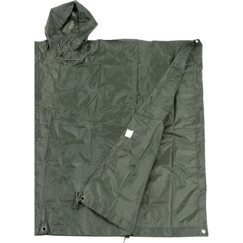 Poncho przeciwdeszczowe MFH Rip Stop, zielone