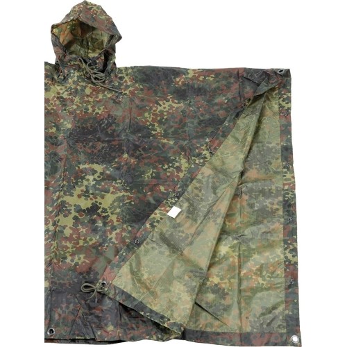 Poncho przeciwdeszczowe MFH Rip Stop - BW Camo