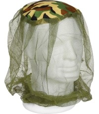 Moskitiera na głowę OD zielona - gumka woodland
