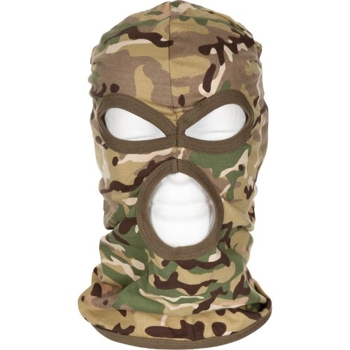 Kominiarka z 3 otworami, cienka, operation-camo, 100 % bawełna