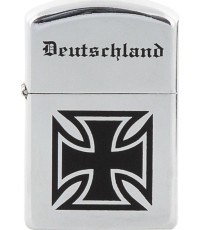 Zapalniczka wiatroodporna MFH Deutschland - Polerowana chromowana, Nienapełniona