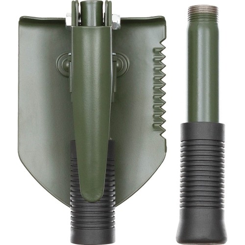 Składana mini łopatka MFH 3in1, zielona