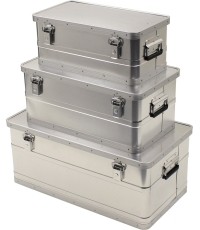 Pojemniki polowe turystyczne do przechowywania żywności MFH - Aluminium, 3 szt.