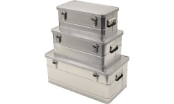 Pojemniki polowe turystyczne do przechowywania żywności MFH - Aluminium, 3 szt.