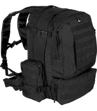 Plecak taktyczny wojskowy szturmowy turystyczny uniwersalny MFH Tactical-Modular - Czarny, 45 l