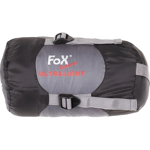 Śpiwór FoxOutdoor Ultralight, czarny/szary