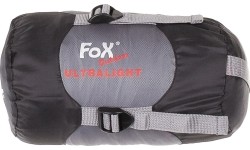 Śpiwór FoxOutdoor Ultralight, czarny/szary