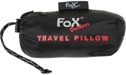 Dmuchana poduszka podróżna FoxOutdoor, czarna