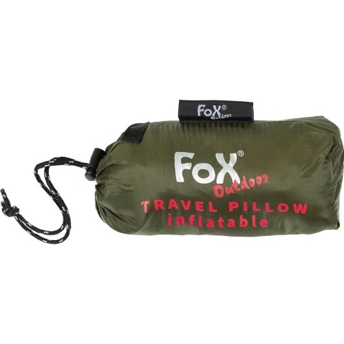 Dmuchana poduszka podróżna FoxOutdoor, zielona