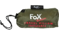 Dmuchana poduszka podróżna FoxOutdoor, zielona