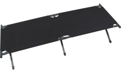 Łóżko turystyczne polowe kempingowe składane MFH - Czarne