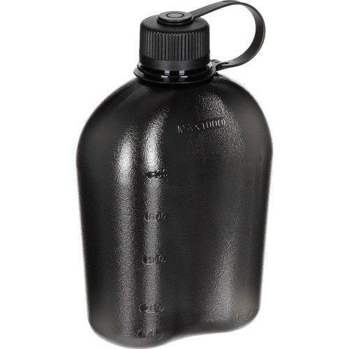 Butelka do picia MFH GEN II, czarno-przeźroczysta, 1l