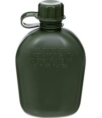 Manierka butelka plastikowa turystyczna na wodę MFH - zielona, 1 l