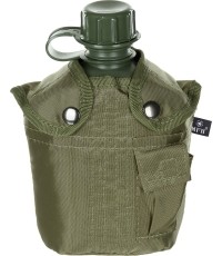 Plastikowa manierka butelka do picia z futerałem MFH Zielona - 1 l