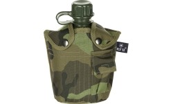 Plastikowa manierka z pokrowcem MFH M 95 CZ Camo, 1 l
