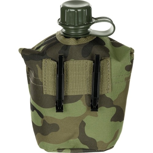 Plastikowa manierka z pokrowcem MFH M 95 CZ Camo, 1 l