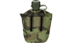 Plastikowa manierka z pokrowcem MFH M 95 CZ Camo, 1 l
