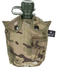 Plastikowa manierka z pokrowcem MFH Operation-Camo, 1 l