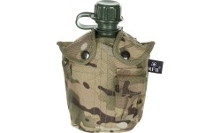 Plastikowa manierka z pokrowcem MFH Operation-Camo, 1 l