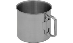 Kubek turystyczny ze składanym uchem uchwytem FoxOutdoor - 450 ml