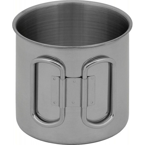 Kubek turystyczny ze składanym uchem uchwytem FoxOutdoor - 450 ml