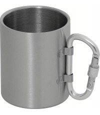 Kubek ze stali nierdzewnej FoxOutdoor z karabińczykiem, 300 ml