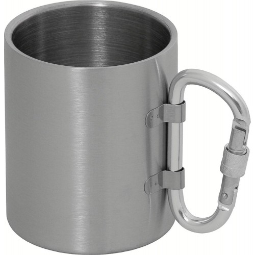 Kubek ze stali nierdzewnej FoxOutdoor z karabińczykiem, 300 ml