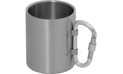 Kubek ze stali nierdzewnej FoxOutdoor z karabińczykiem, 300 ml