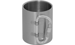 Kubek ze stali nierdzewnej FoxOutdoor z karabińczykiem, 300 ml