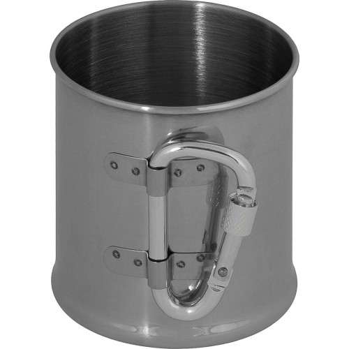 Kubek ze stali nierdzewnej FoxOutdoor Carabiner, 220ml