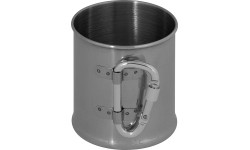 Kubek ze stali nierdzewnej FoxOutdoor Carabiner, 220ml