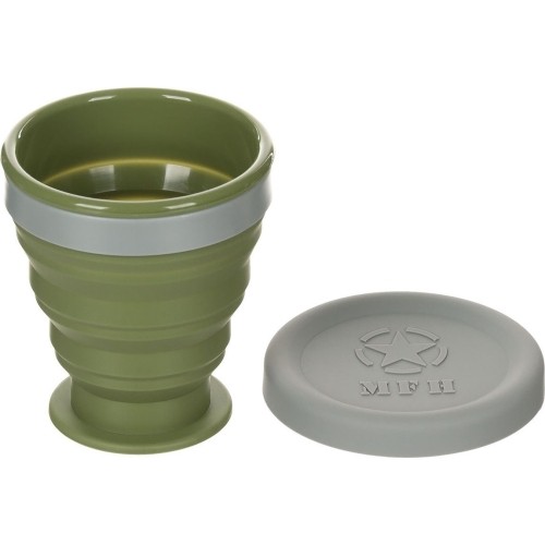 Kubek turystyczny składany MFH - zielony, 200 ml