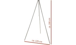 Trójnóg żelazny MFH, 1,9m