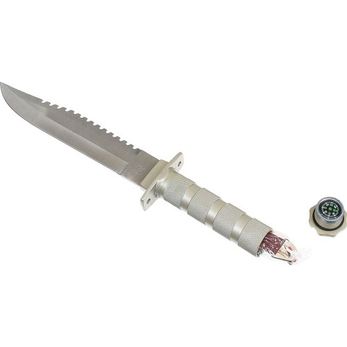 Nóż myśliwski survivalowy Fox Outdoors - srebrny