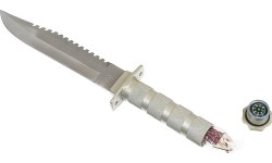 Nóż myśliwski survivalowy Fox Outdoors - srebrny