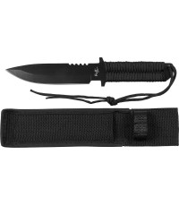 Nóż FoxOutdoor, czarny, stałe ostrze