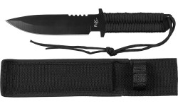 Nóż FoxOutdoor, czarny, stałe ostrze