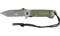 Nóż składany FoxOutdoor, zielony, rękojeść G10
