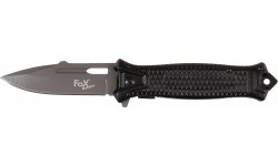 Składany nóż kieszonkowy myśliwski survivalowy FoxOutdoor Snake - czarny