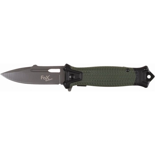 Nóż składany FoxOutdoor Snake, zielony