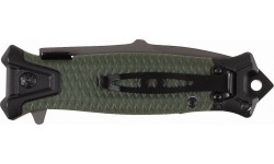 Składany nóż myśliwski survivalowy FoxOutdoor Snake - zielony