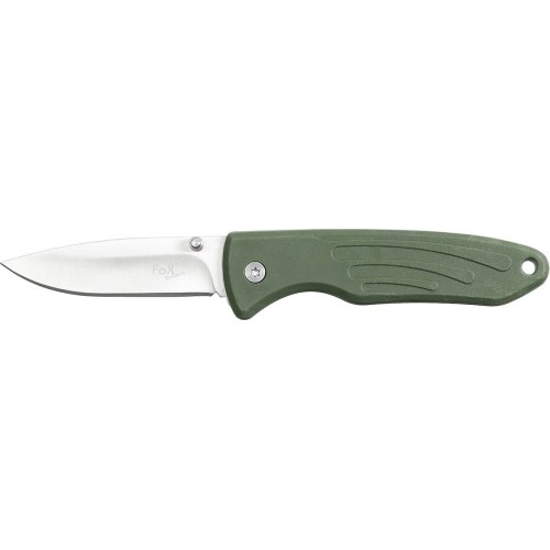 Nóż FoxOutdoor Jack Knife, zielony, rękojeść TPR