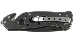 Nóż składany FoxOutdoor, metalowa rękojeść, Stonewash