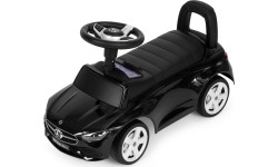 Autko na akumulator Mercedes klasy C, interaktywna kierownica, dźwięki, czarne