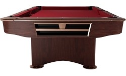 Stół bilardowy, Pool, Competition II, 9 stóp, mahoń, obrus żółto-zielony