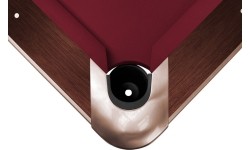 Stół bilardowy, Pool, Competition II, 9 stóp, mahoń, obrus żółto-zielony